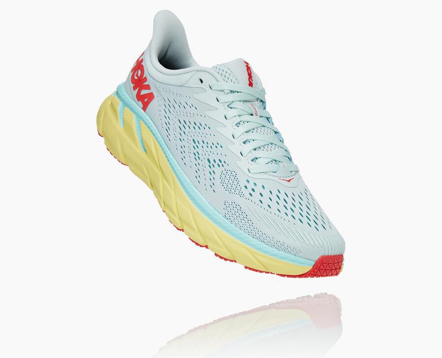 Hoka One One Hardloopschoenen Dames - Clifton 7 - Blauw - QJ0965413